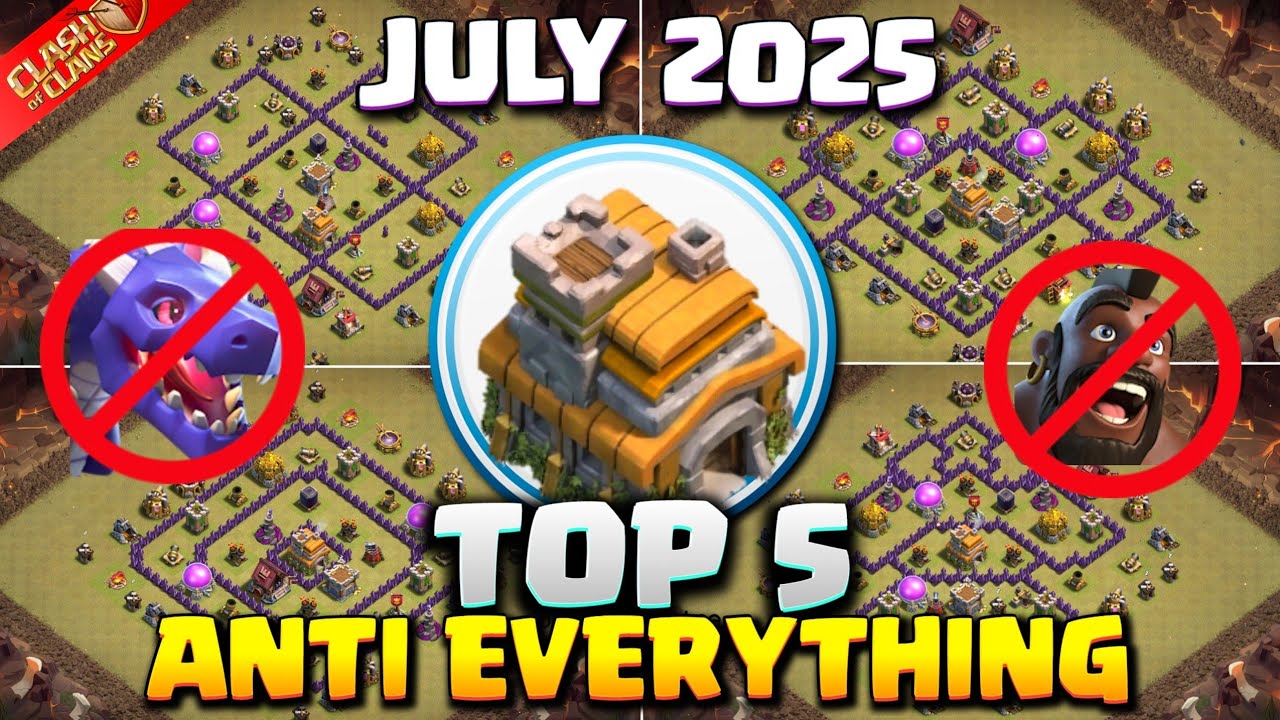 TOP 5! NEW BEST Town Hall 7 (TH7) Base Layout + Copy Link 2025 | TH7 War Base | Clash of Clans