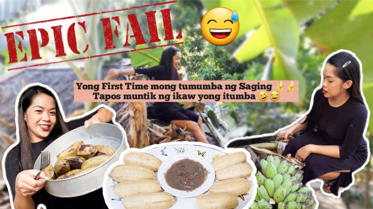 Paano Tumiba ng Saging? (Epic Fail!) | Nilagang Saging | Pagkain sa Isla by Matet Falcunitin