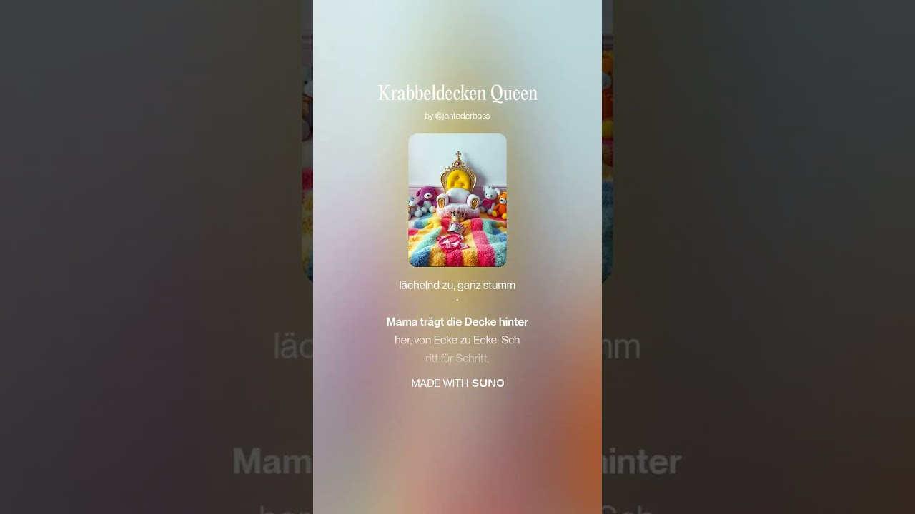 Krabbeldecken Queen - Music Megaverse KInderlied Kindermusik