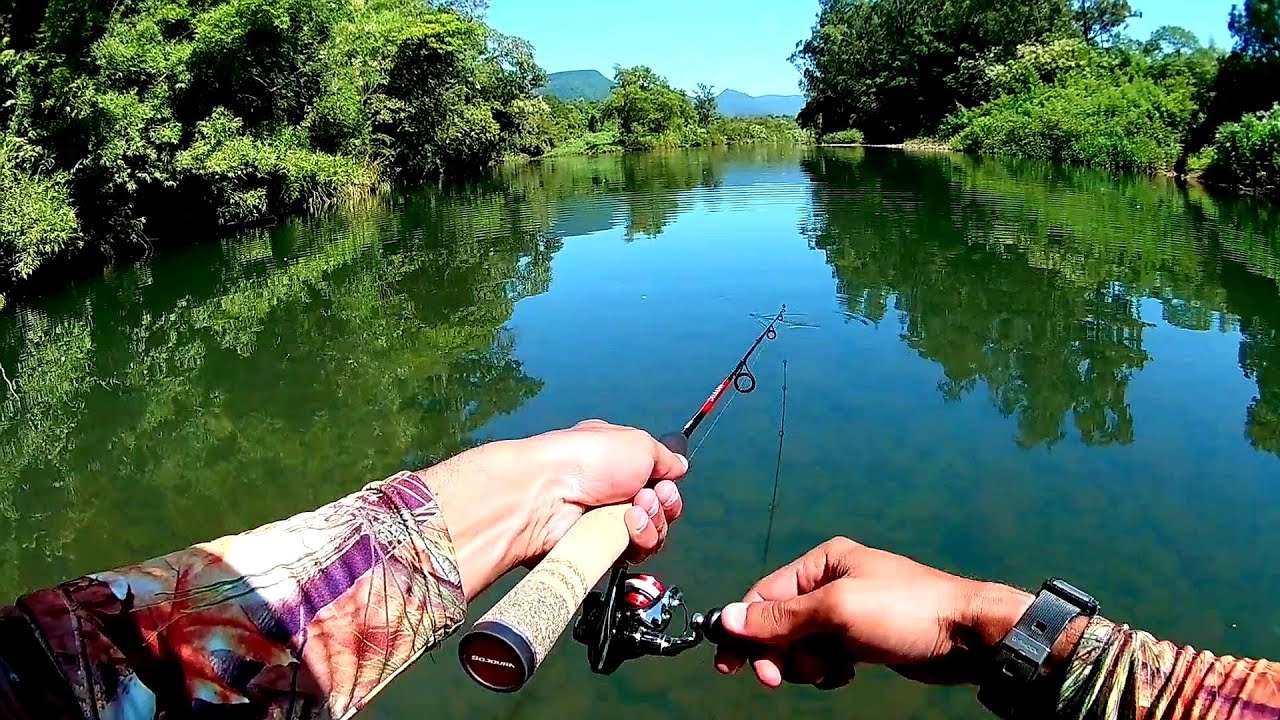 #ULTRALIGHT EM MAQUINÉ- RS #JOANA EM ÁGUA CRISTALINA (Ultralight Fishing Brasil)