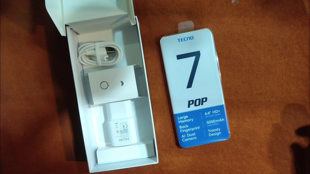 TECNO POP 7 Unboxing And Review TECNO Model BF6 opening New Mobile Phone 2024