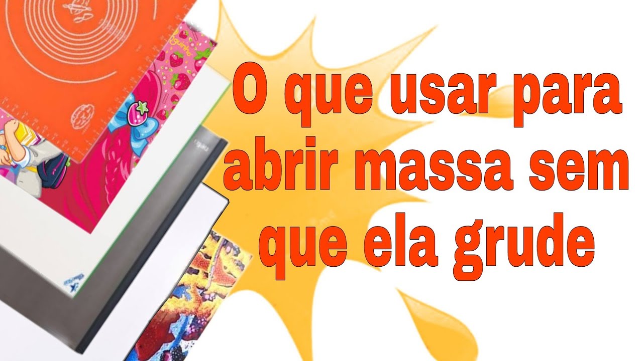O que usar para abrir massa de biscuit