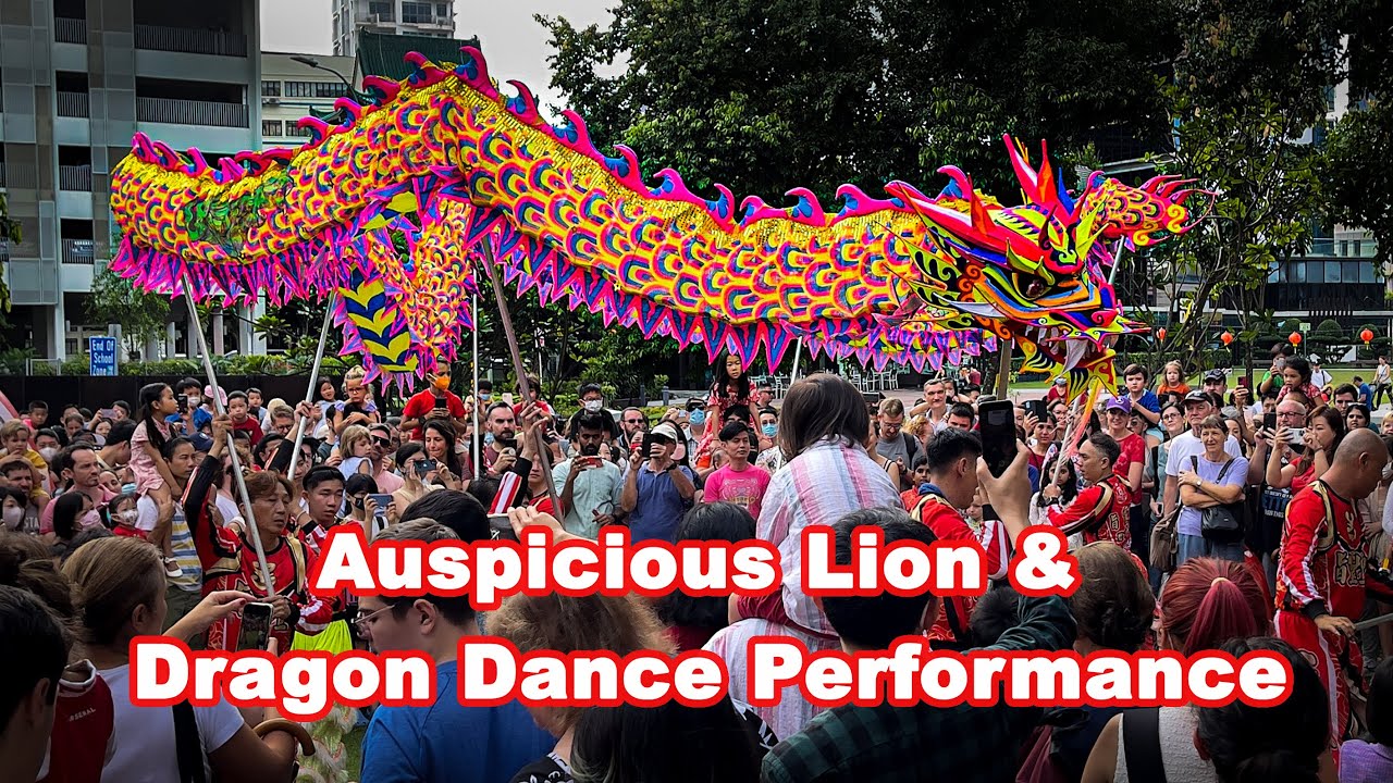 Auspicious Lion & Dragon Dance Performance, Chinese New Year Singapore