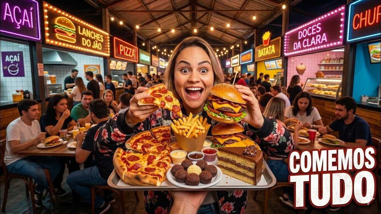 ESTAÇÃO DA COMIDA NA ARICANDUVA! Comemos de Tudo na Zona Leste de SP 😱