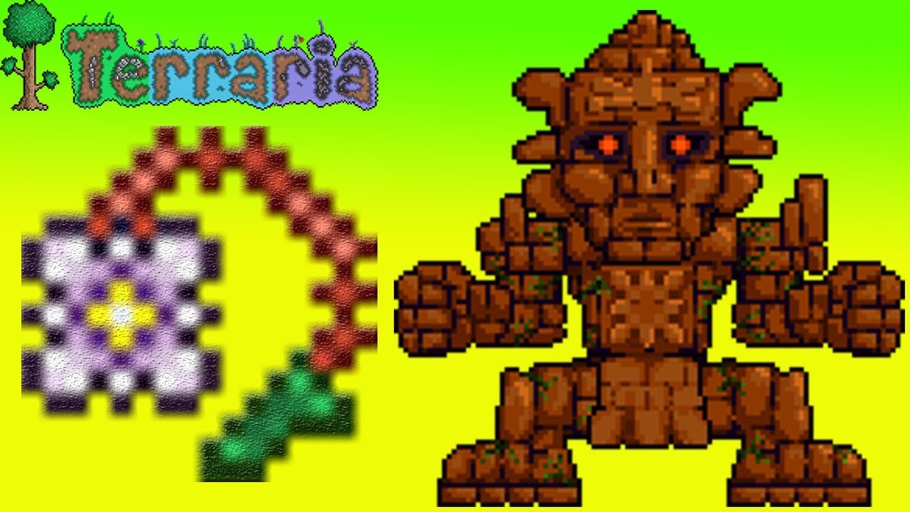 Flower Pow VS Golem - Terraria Gameplay PS4