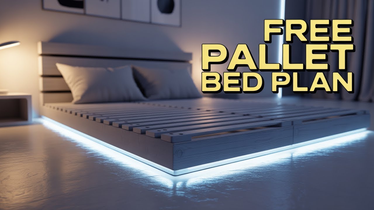 DIY Oversized Pallet Bed from Scrap Materials | Budget Build