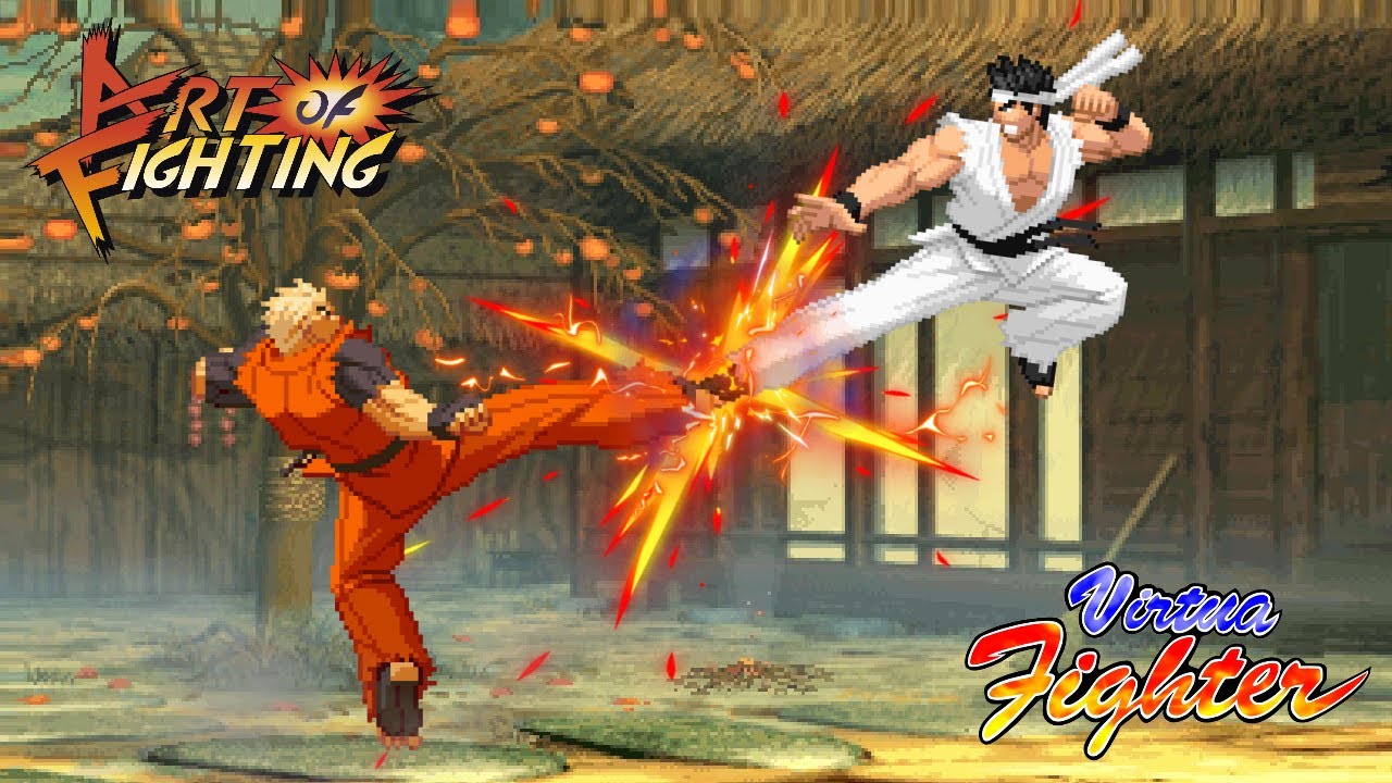 Ryo Sakazaki vs Akira Yuki l Art of Fighting X Virtua Fighter l SEGA X SNK