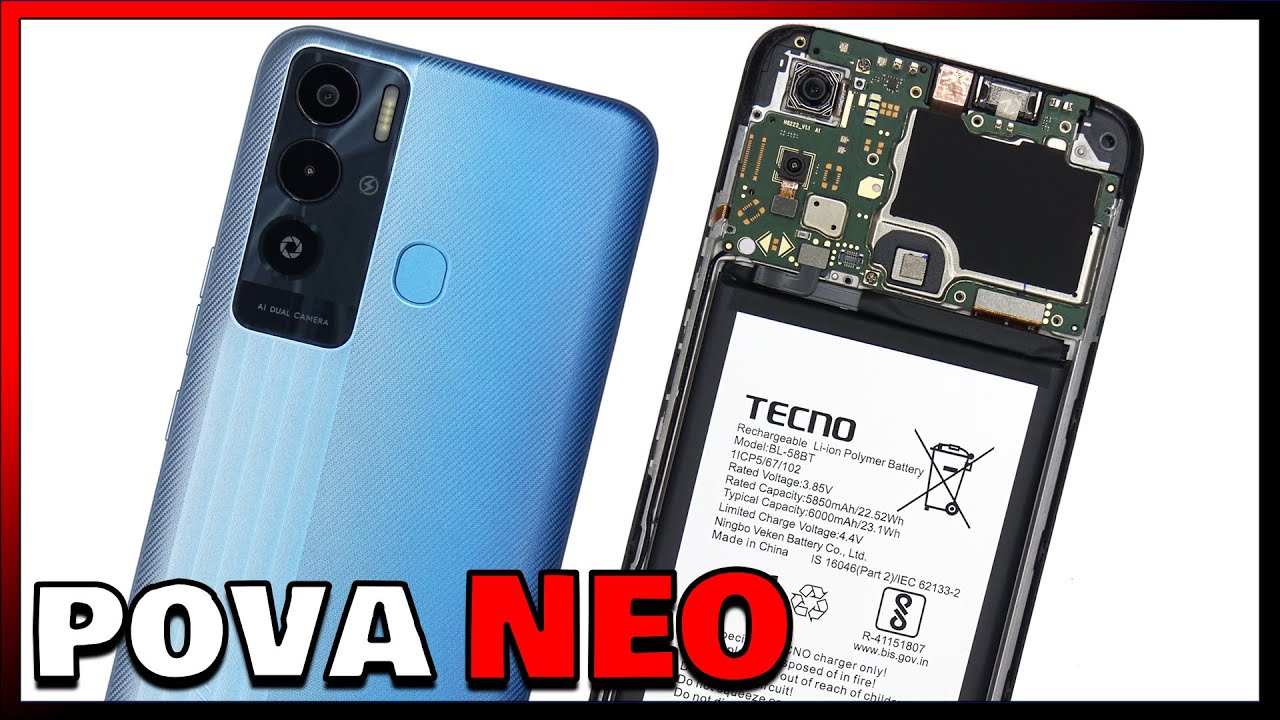 Tecno Pova Neo Disassembly Teardown Repair Video Review