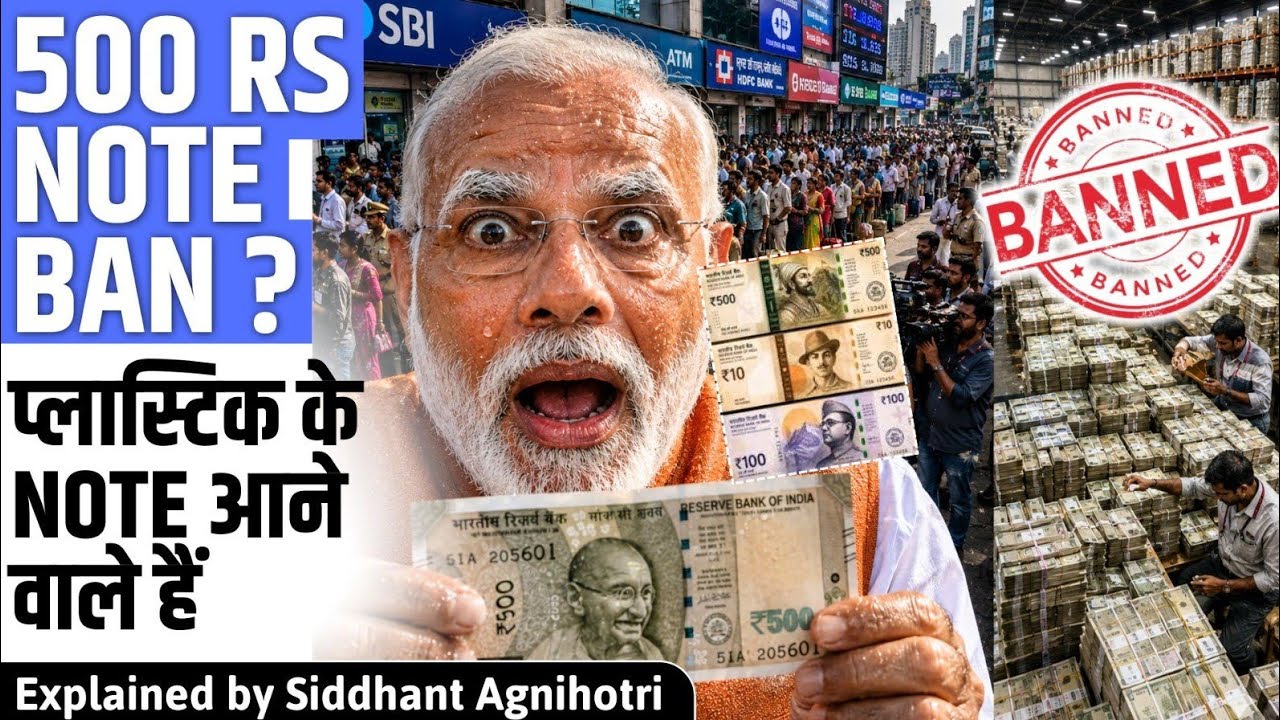 Rs.500 fake notes are rising : Plastic currency in India