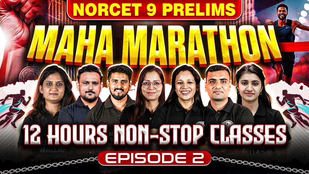 AIIMS NORCET 9 | Maha Marathon Live  EP 2 | 12 Hours Non-Stop Preparation | PW Nursing Wallah