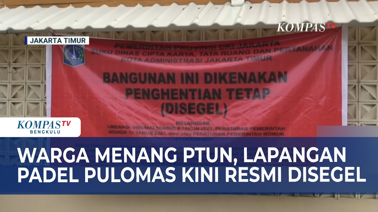 Warga Menang PTUN, Lapangan Padel Pulomas Kini Resmi Disegel