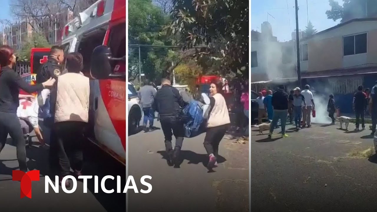Rescatan a seis personas de un voraz incendio en Ciudad de México | Noticias Telemundo
