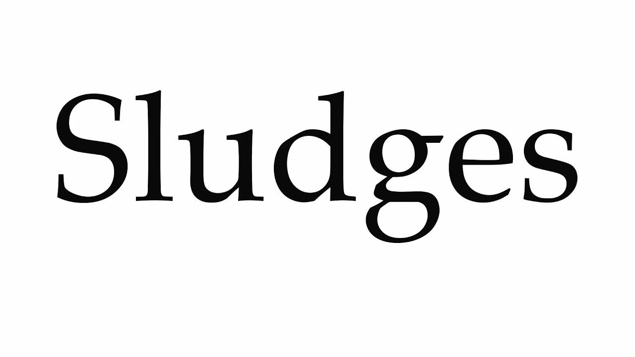 How to Pronounce Sludges