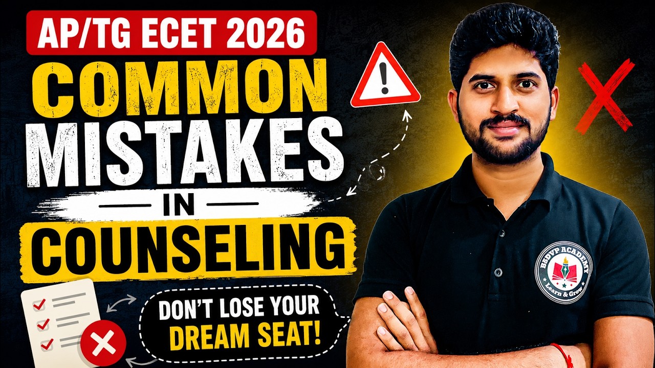 AP/TG ECET 2026 Counseling Mistakes to Avoid | Don't Lose Your Dream College