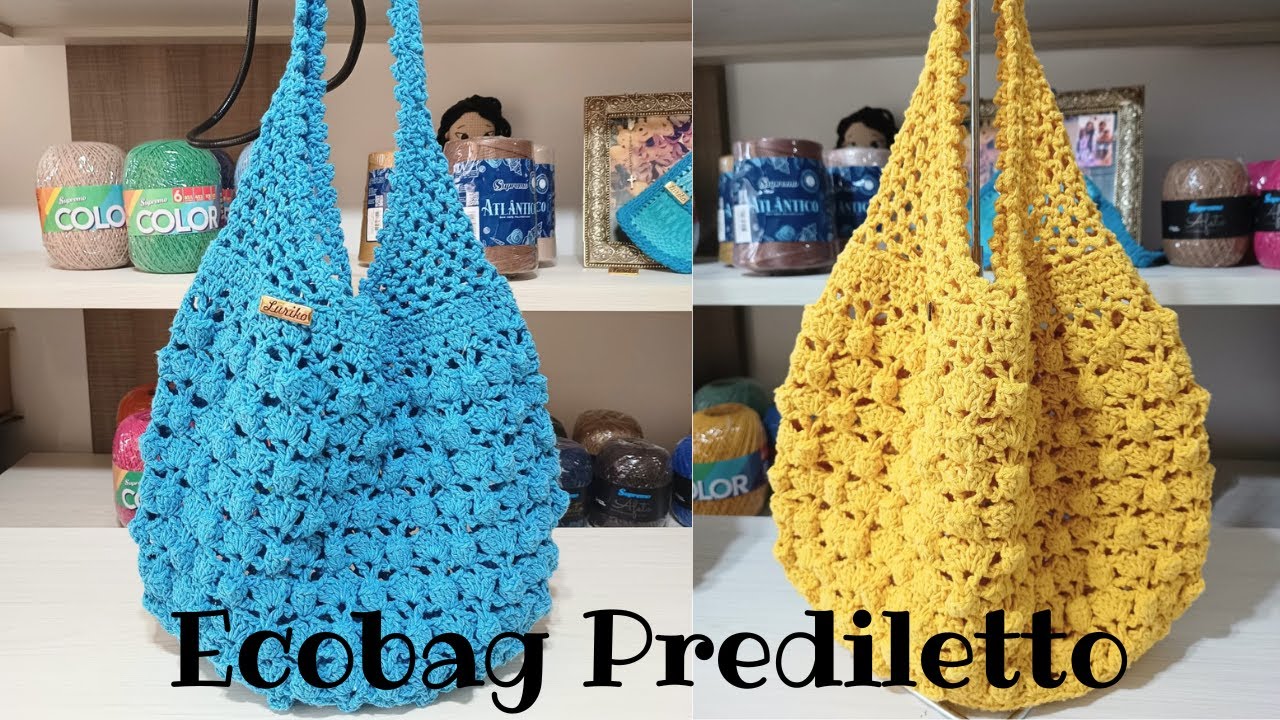 Ecobag de crochê Prediletto