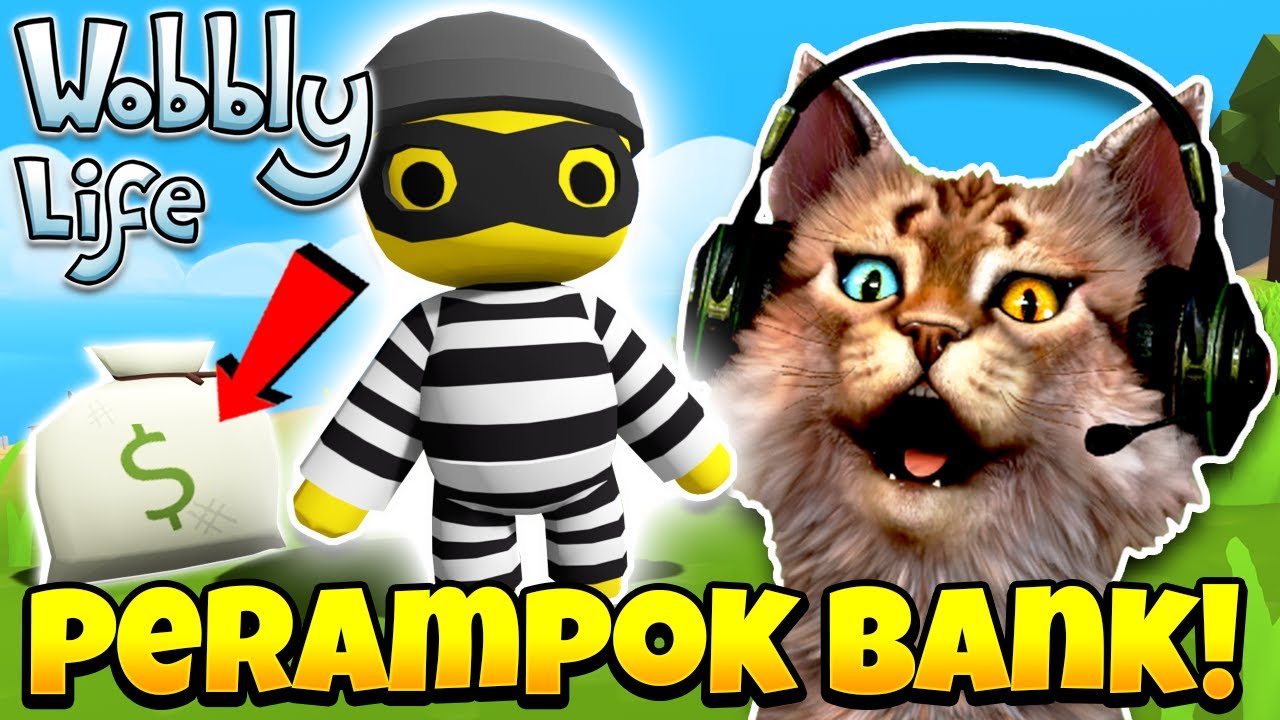 AKU MENJADI PERAMPOK BANK LETOY !! 😹 - Wobbly Life Indonesia