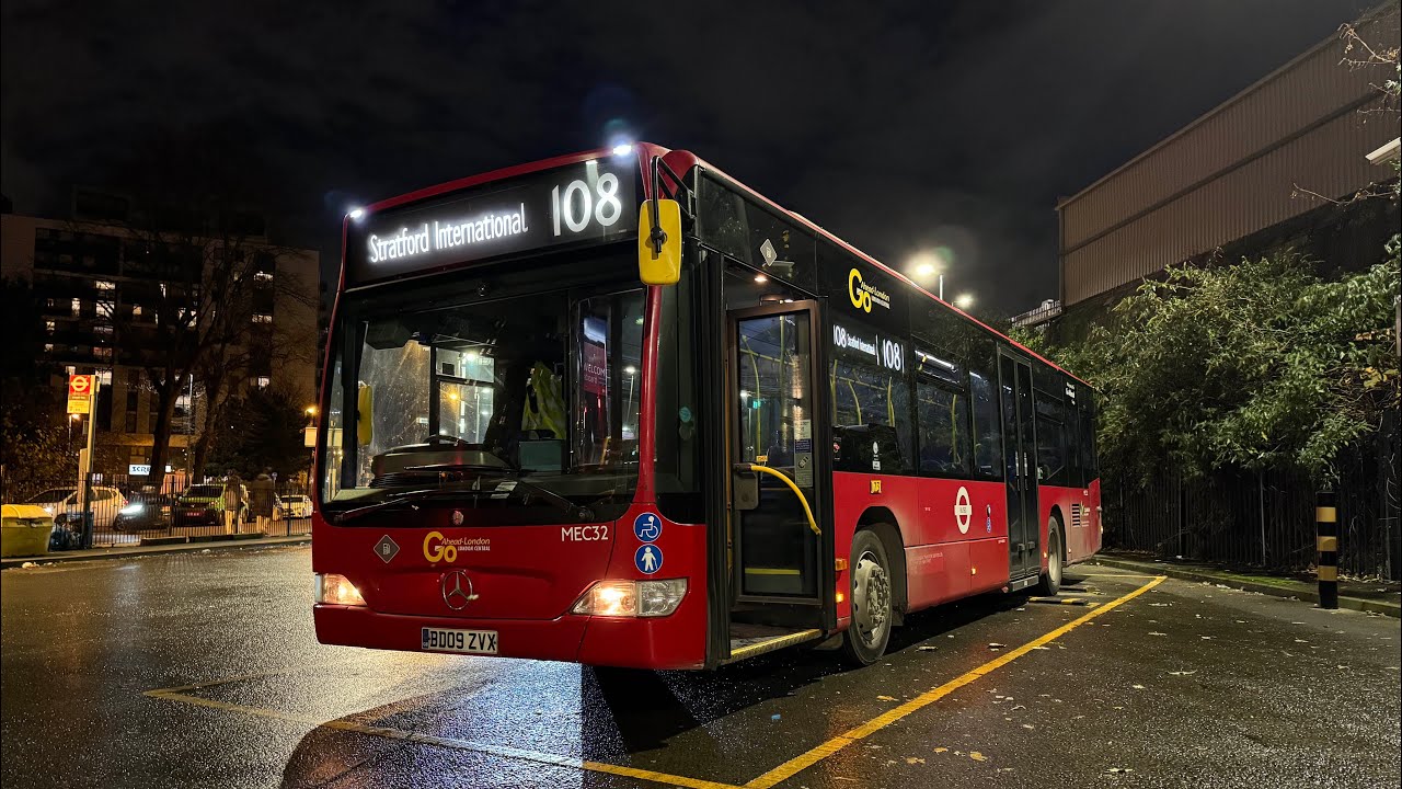 Mercedes Benz Citaro Driver POV Lightrun: Lewisham to Stratford International
