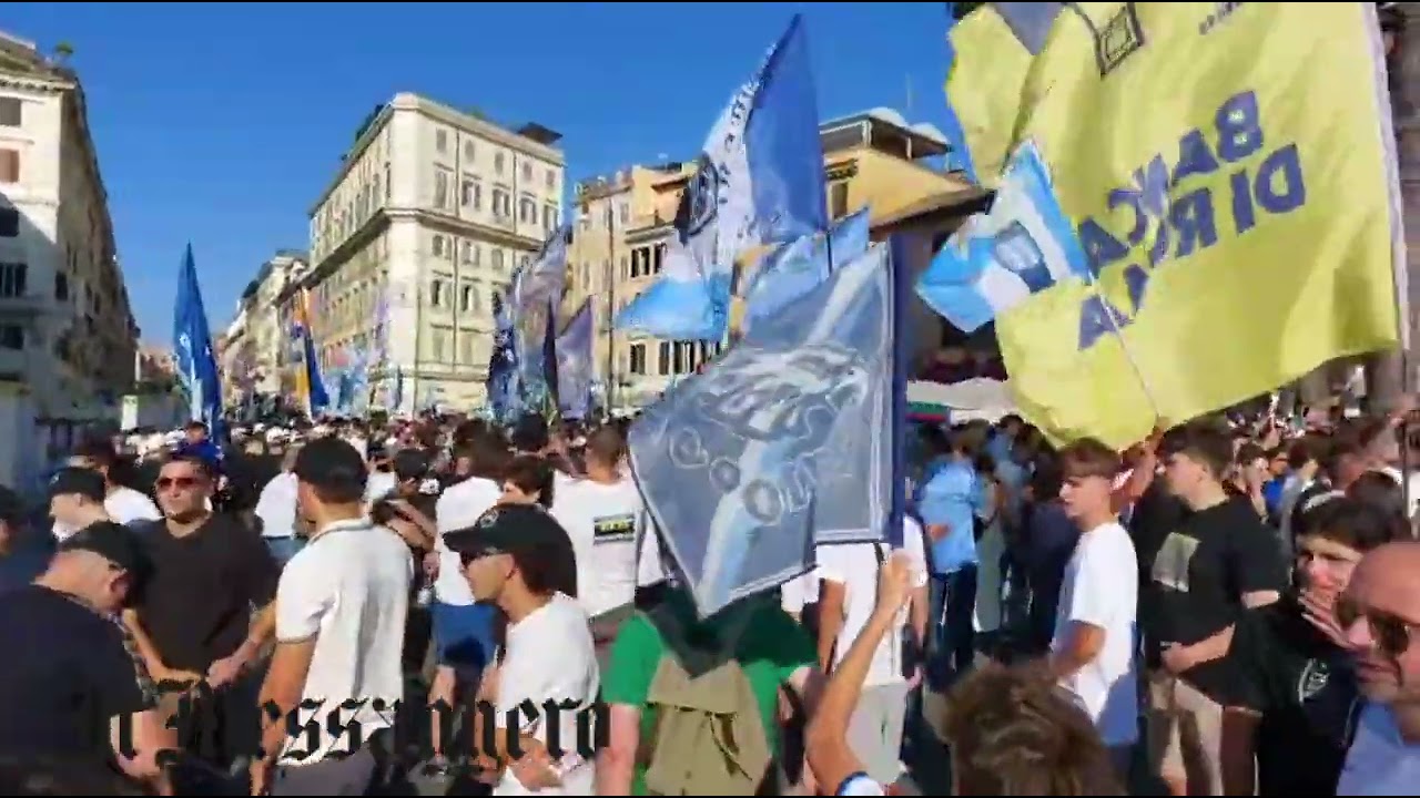 8.000 tifosi della Lazio protestano a Roma: “Libera la Lazio” contro Lotito