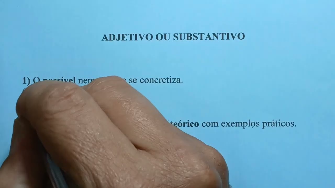 É ADJETIVO OU SUBSTANTIVO?  Deixe  o seu comentário. #línguaportuguesa #professor #enem