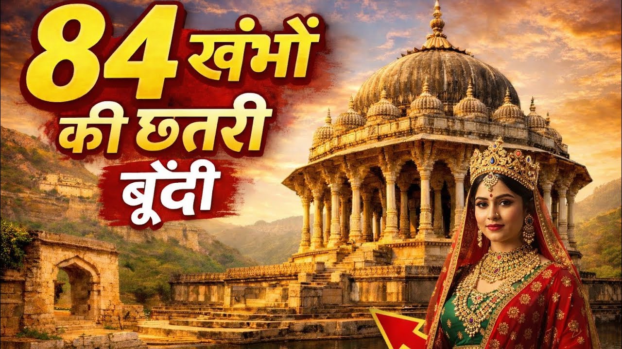 400 साल पूरानी 84 खम्बो की छतरी बूँदी | tourist place in bundi | बूंदी में गूमने की जगह |Bundi city 