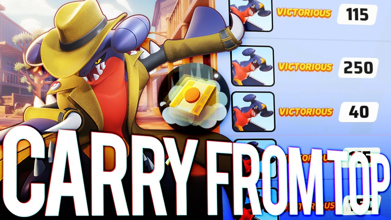 #1 GARCHOMP SOLO CARRIES RANKED *TOP LANE* ! POKEMON UNITE TOP GARCHOMP GAMEPLAY / GUIDE !