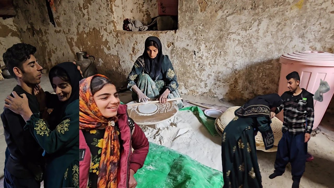 Real nomadic life | Salman, Sara and Benjamin return from the mountains + baking local bread🍞♥🏡
