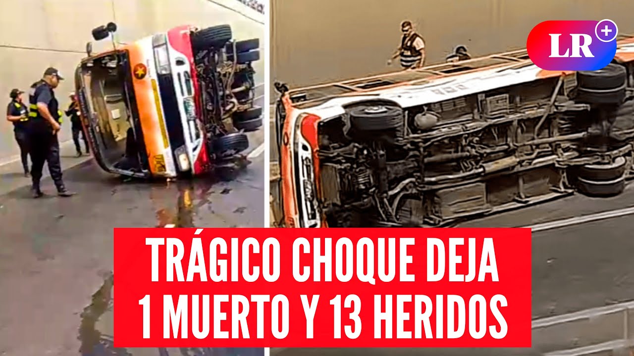 Trágico ACCIDENTE en Puente Piedra: 1 FALLECIDO y 13 HERIDOS tras choque y vuelco de CÚSTER | #LR