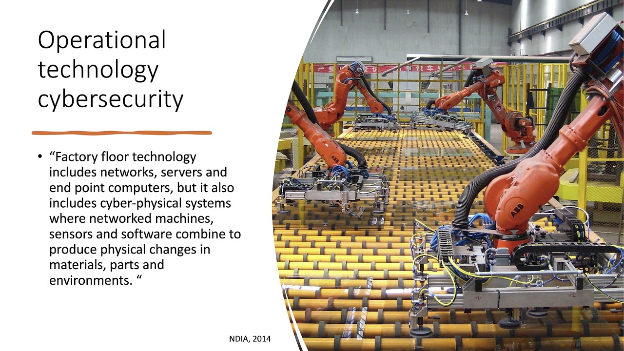 NCyTE - An Introduction to Advanced Manufacturing and Cybersecurity (1 of 2)