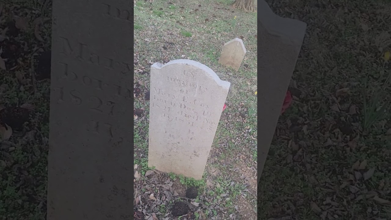 An old graveyard in front of our hotel in Nashville 