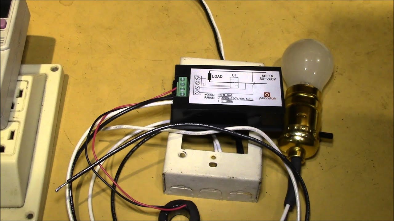 PZEM-061 AC Panel Meter Wiring
