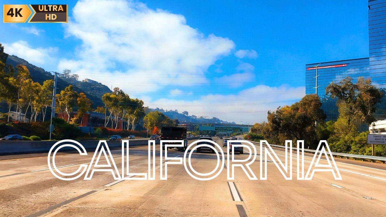 Scenic and relaxing driving tour San Diego, California | 4K