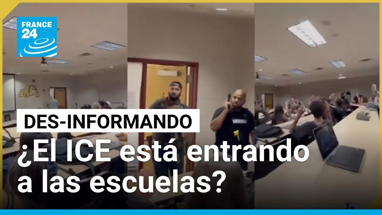 ¿Agentes del ICE ingresaron a una escuela para detener a estudiantes migrantes? • FRANCE 24 Español