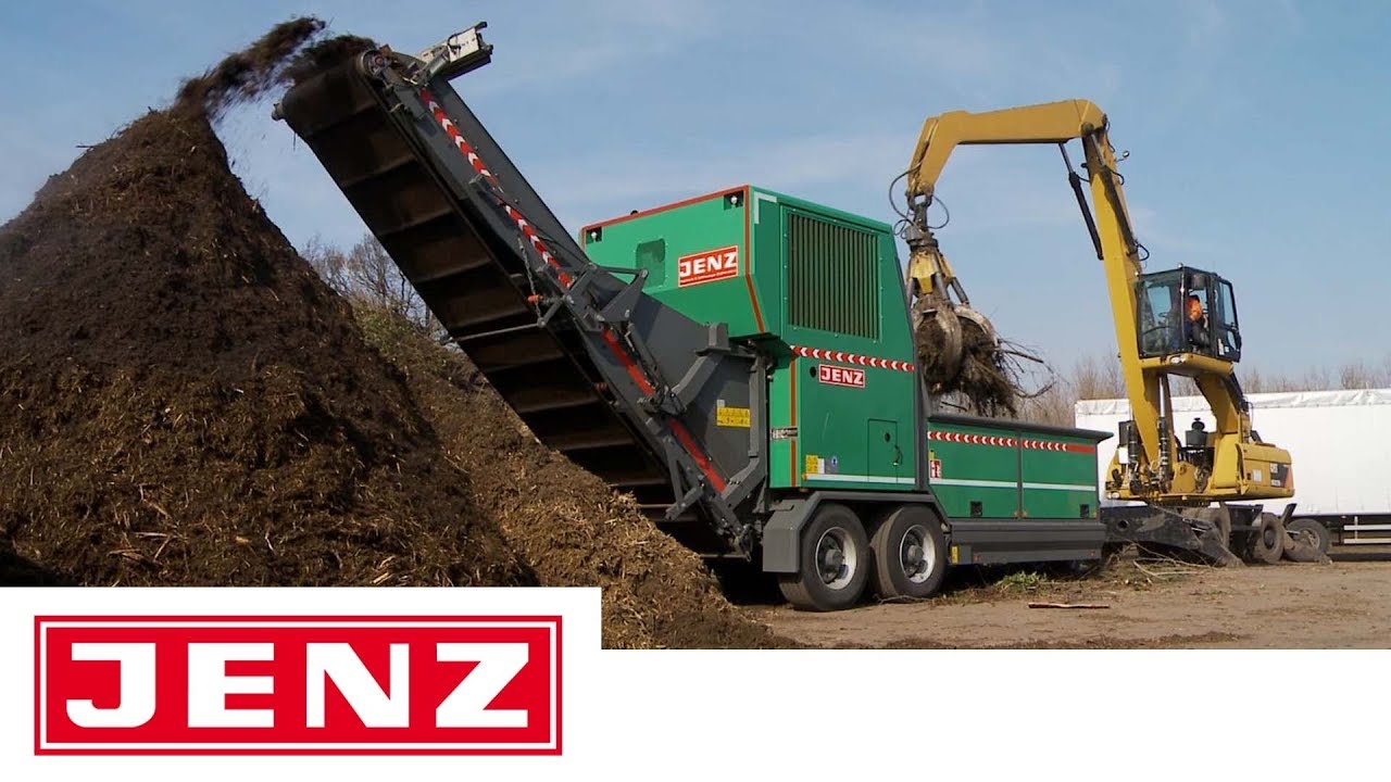 JENZ BA 915 D | Mobiler Biomasseaufbereiter für Kompostier- und Biogasanlagen