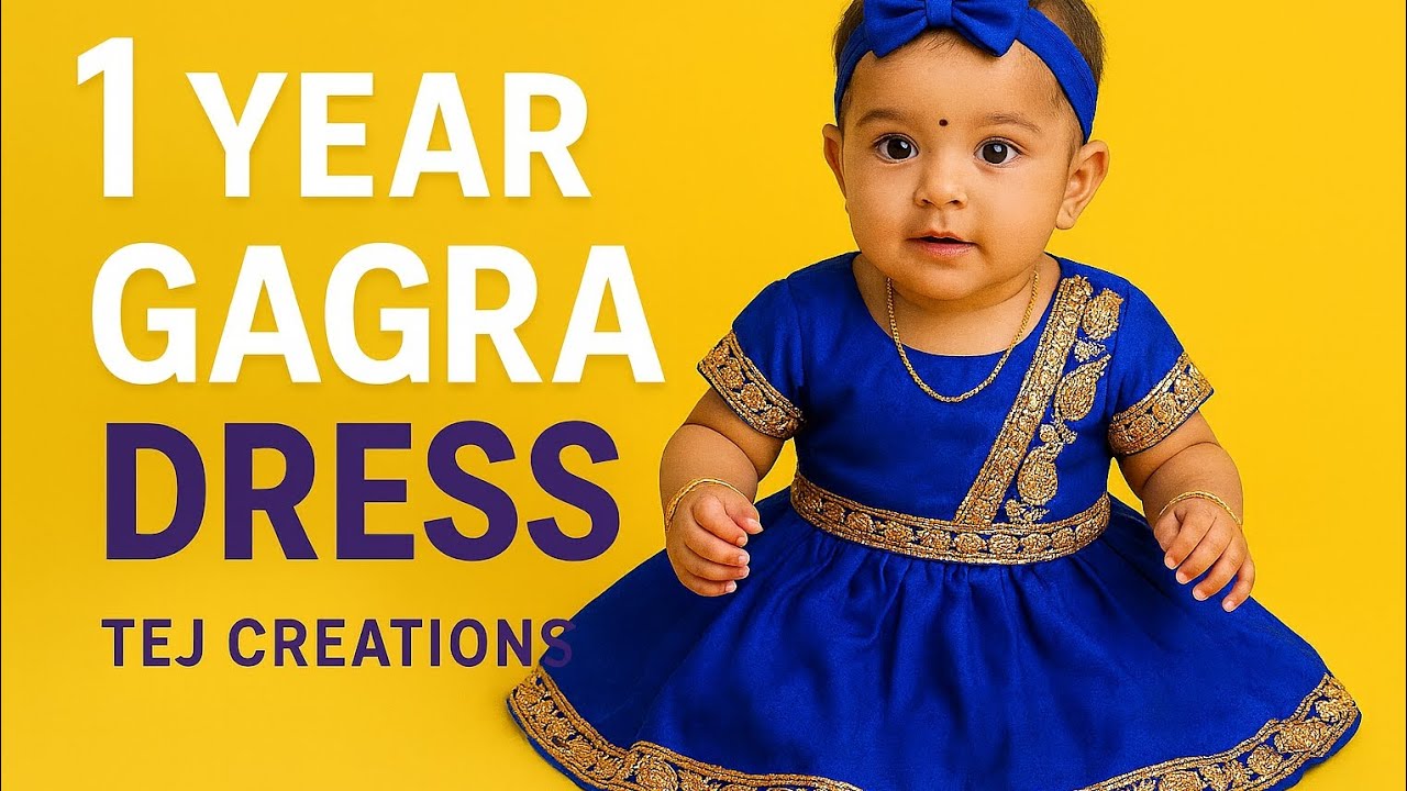 1yearbaby Gagra straightcutting explained in Telugu #gagra #stitching #trendyfashion #trending #vlog