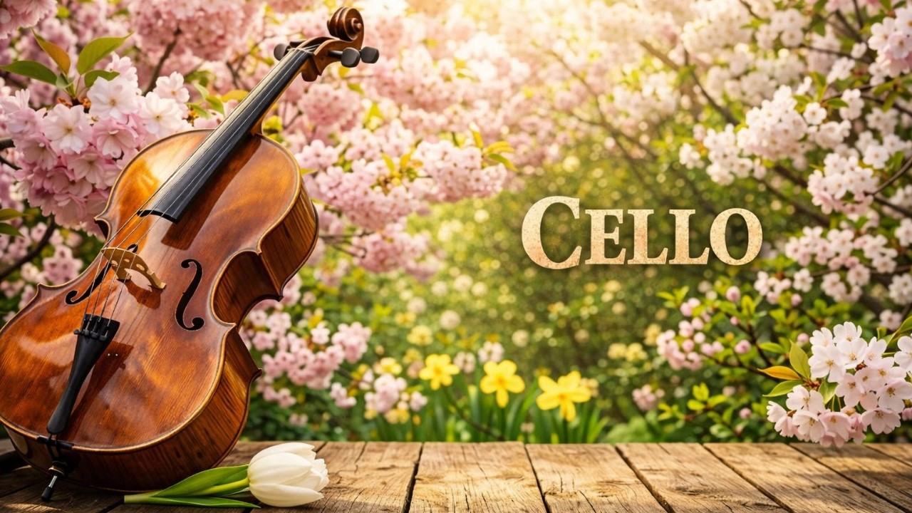 Cello. Perfect for slow mornings, gentle focus, or simply breathing in beauty.