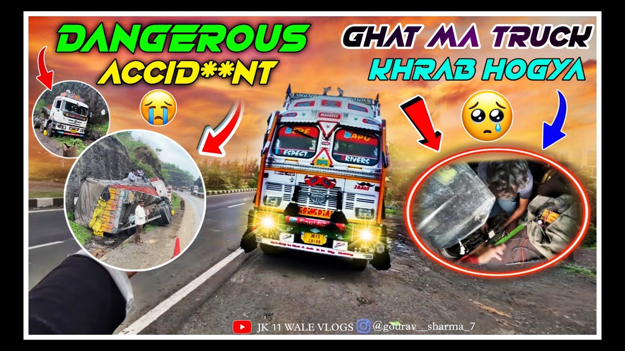 Ghat Road Ma Apni Gadi Kharb Hogya 😳 | Dangerous Accid**Nt Hua Khalghat Ma | 15000 Ka Challan Hua😡