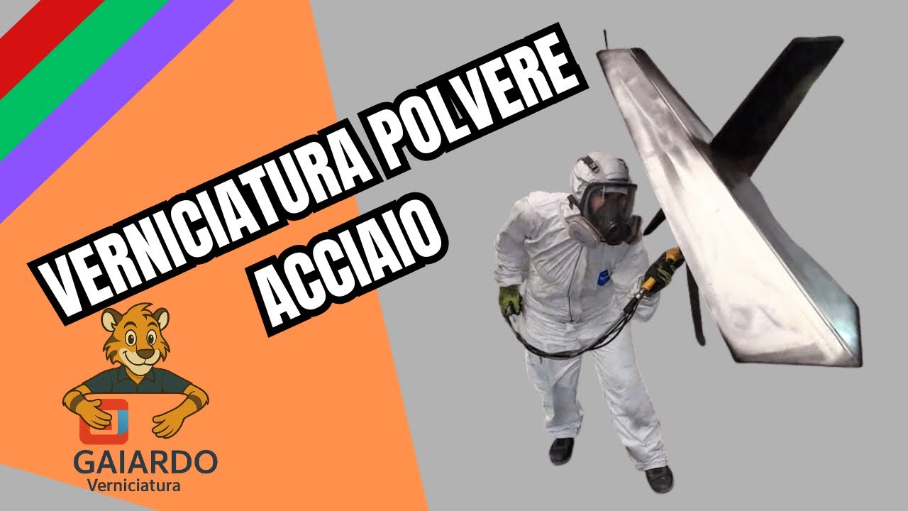 Acciaio: esecuzione della  Verniciatura industriale a polvere