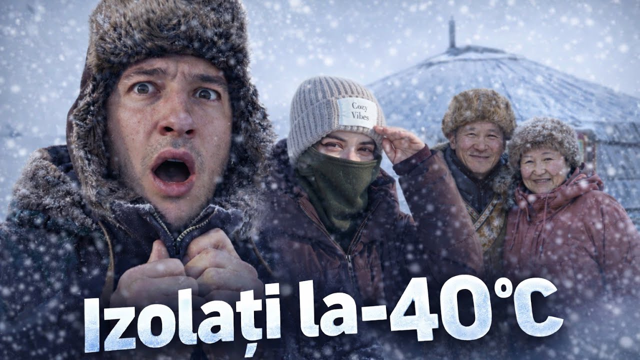 Izolați în pustietatea Mongoliei 🇲🇳 | 2 zile cu o familie nomadă la -40°C
