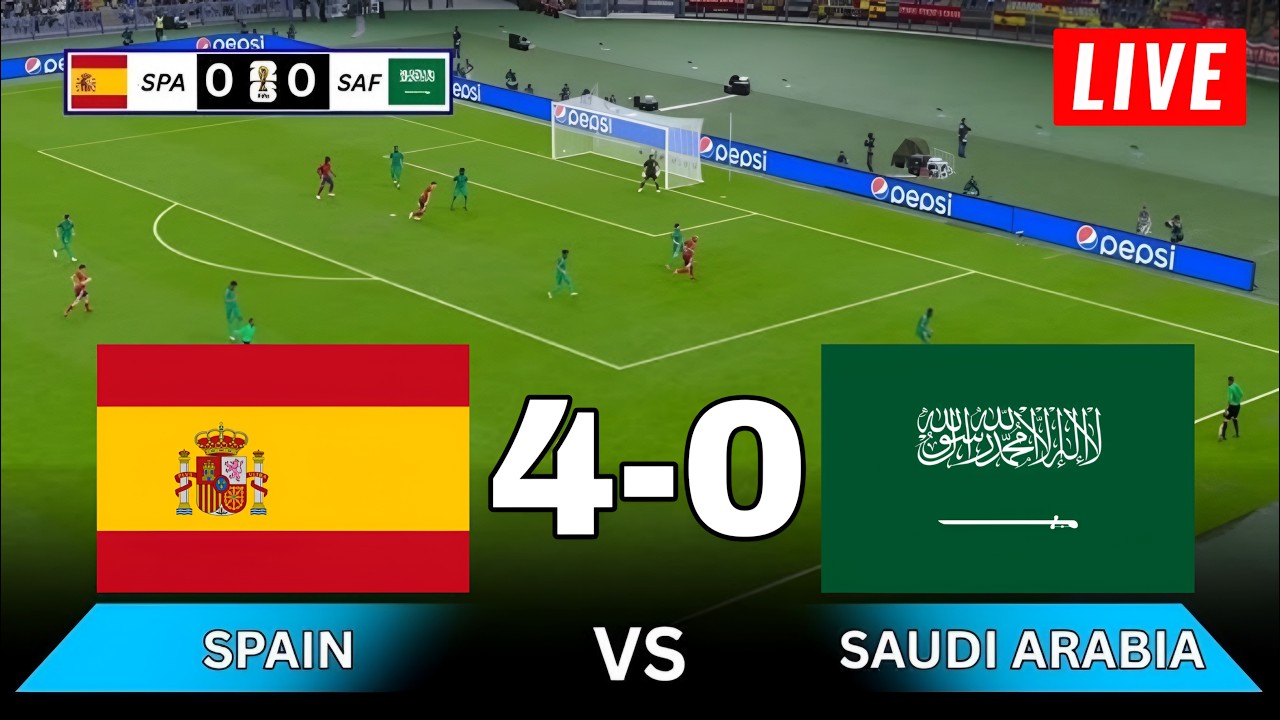SPAIN vs SAUDI ARABIA | 2026 World Cup | Match Highlights