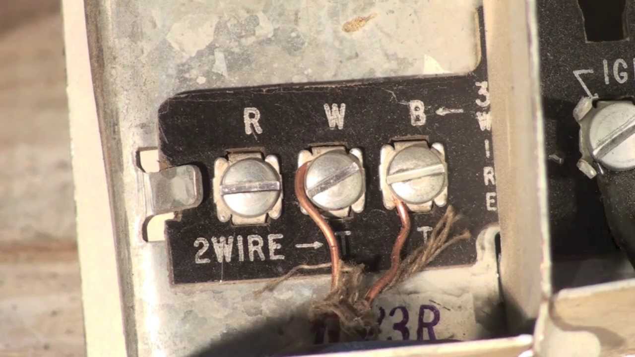 Thermostat wiring for the oil furnace