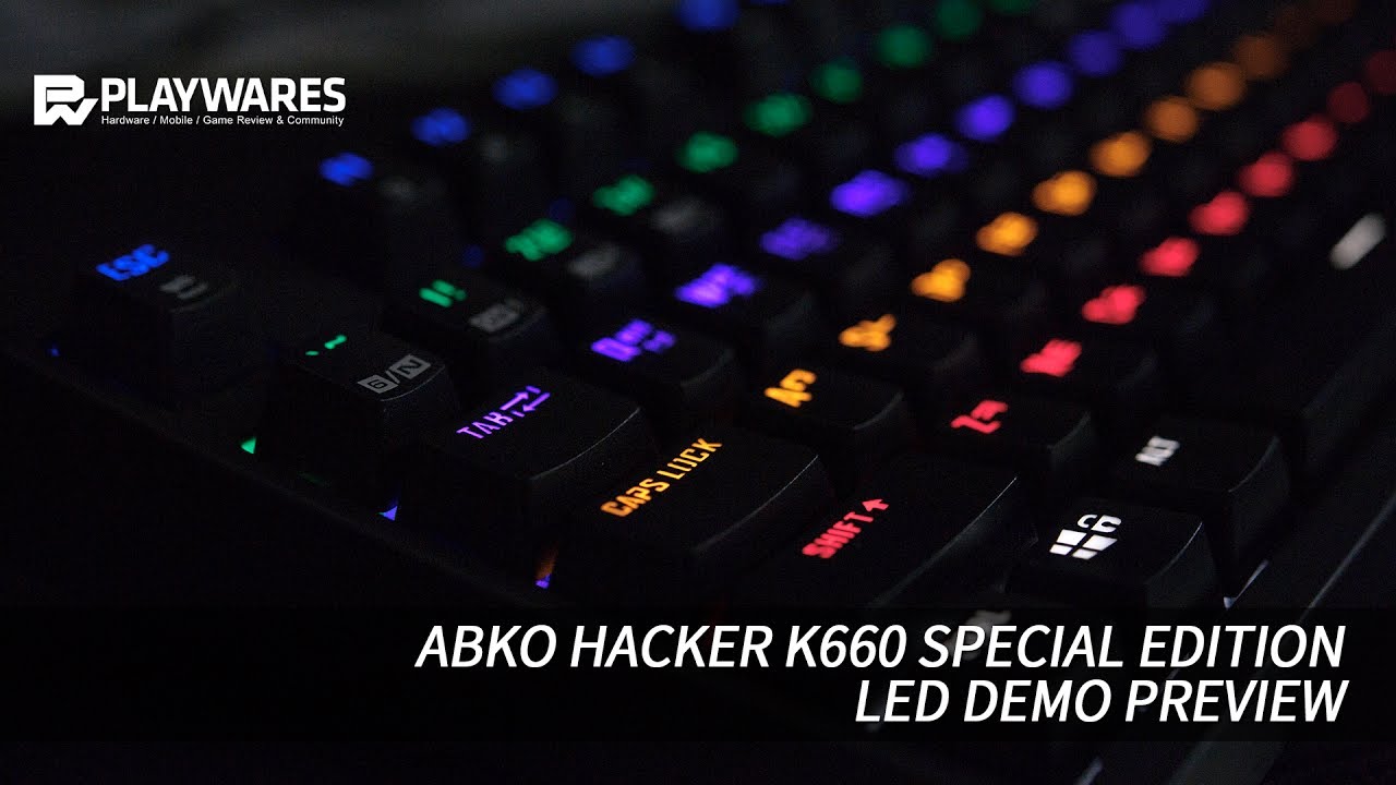 ABKO Hacker K660 SPECIAL EDITION LED demo