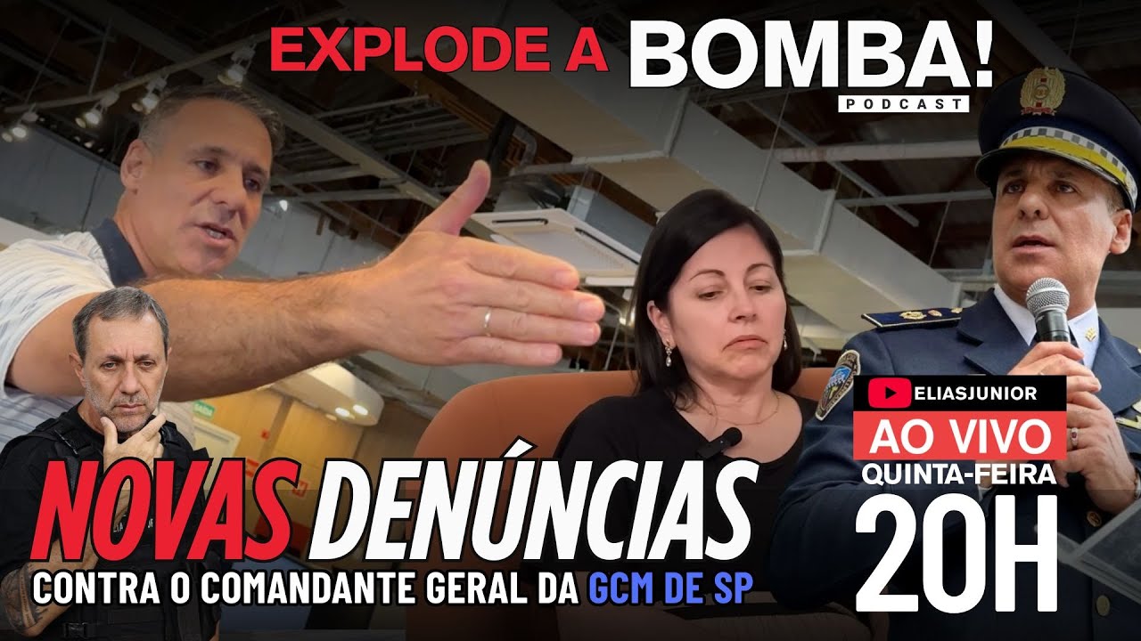 Novas denúncias contra o COMANDANTE GERAL da GCM de SP - Ao VIVO 10/05 às 20hs