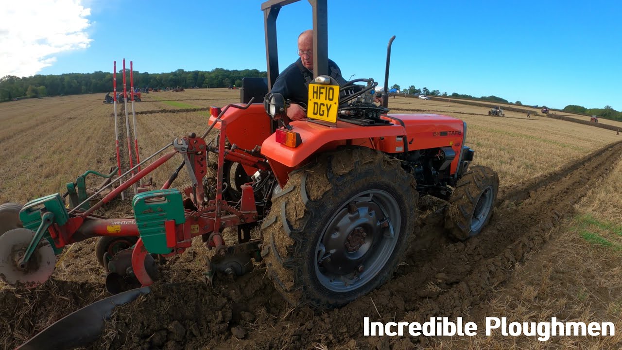 2010 Tafe 45DI 4WD 2.5 Litre 3-Cyl Diesel Tractor (45 HP) with Kverneland Plough