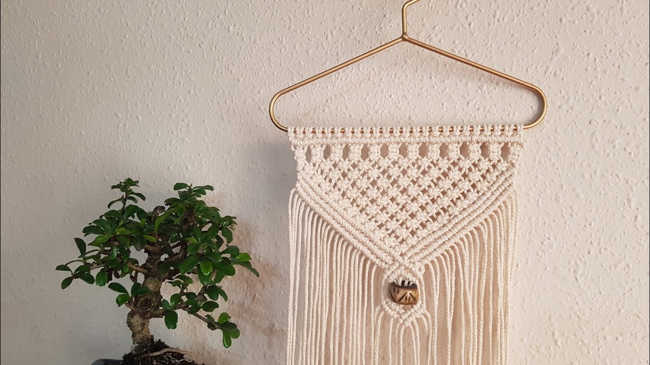 TAPIZ DE MACRAMÉ, TAPIZ DE MACRAMÉ FÁCIL PASO A PASO