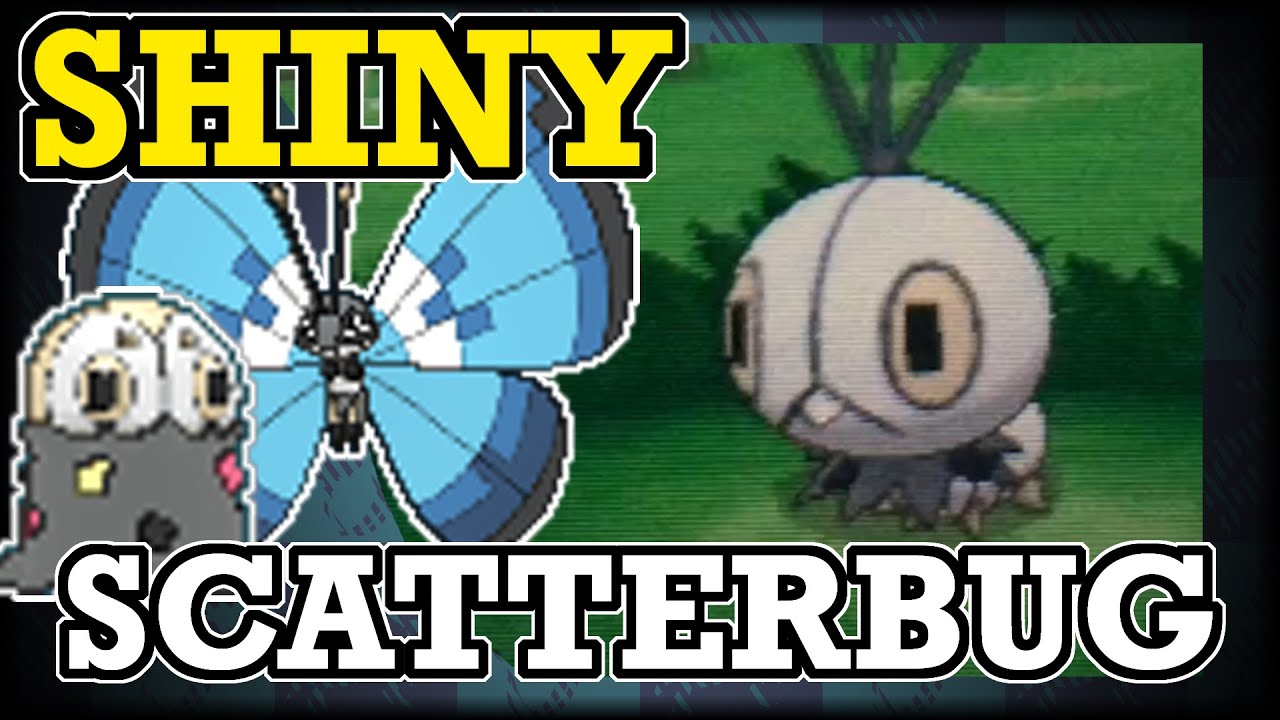 Shiny Scatterbug & Spewpa & Vivillion in Pokemon X