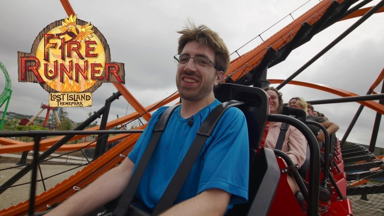 Fire Runner Reverse POV (60FPS), Lost Island New-for-2025 RMC Raptor | Non-Copyright