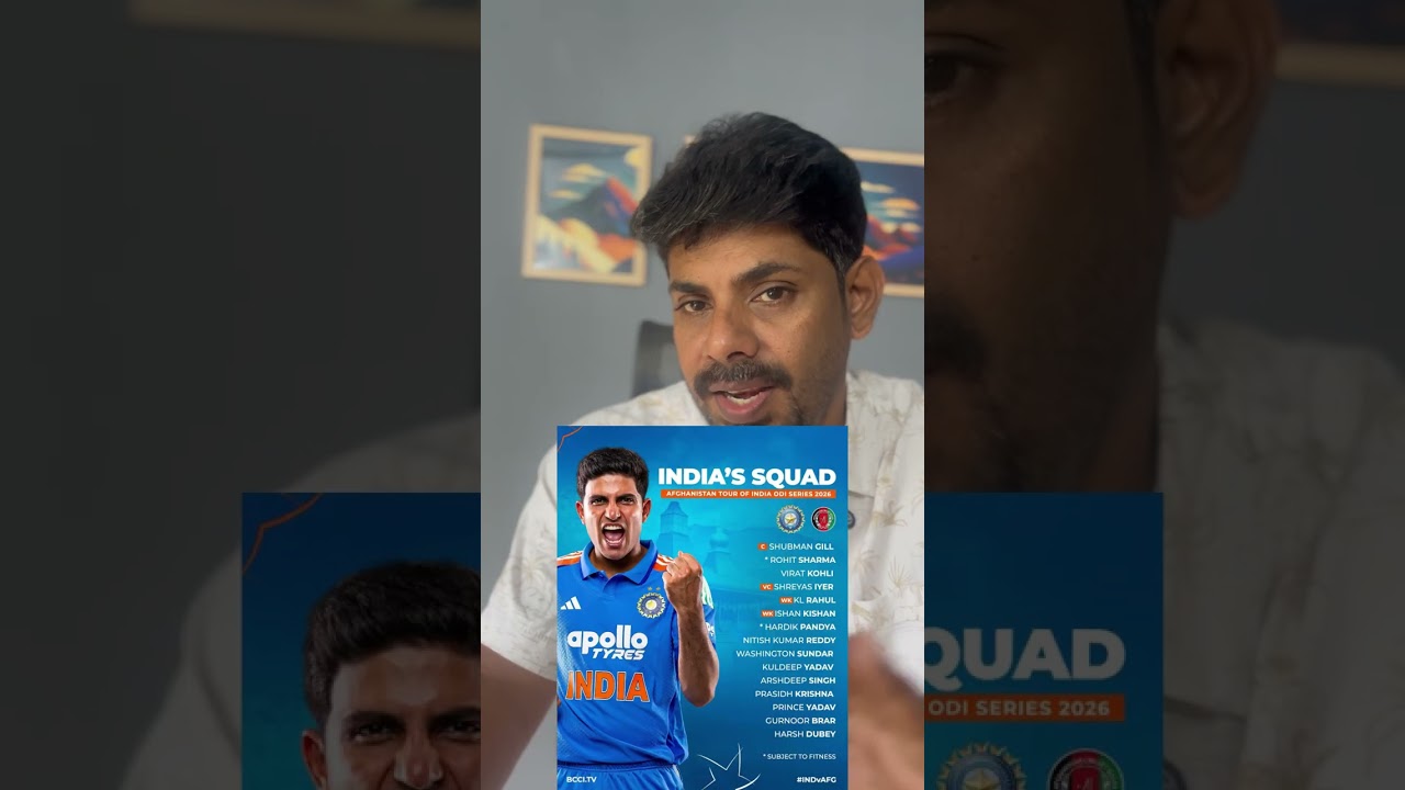 India&rsquo;s Test & ODI Squad announced for Afghanistan series 🫣 #SanjuSamson #shubmangill #teamindia
