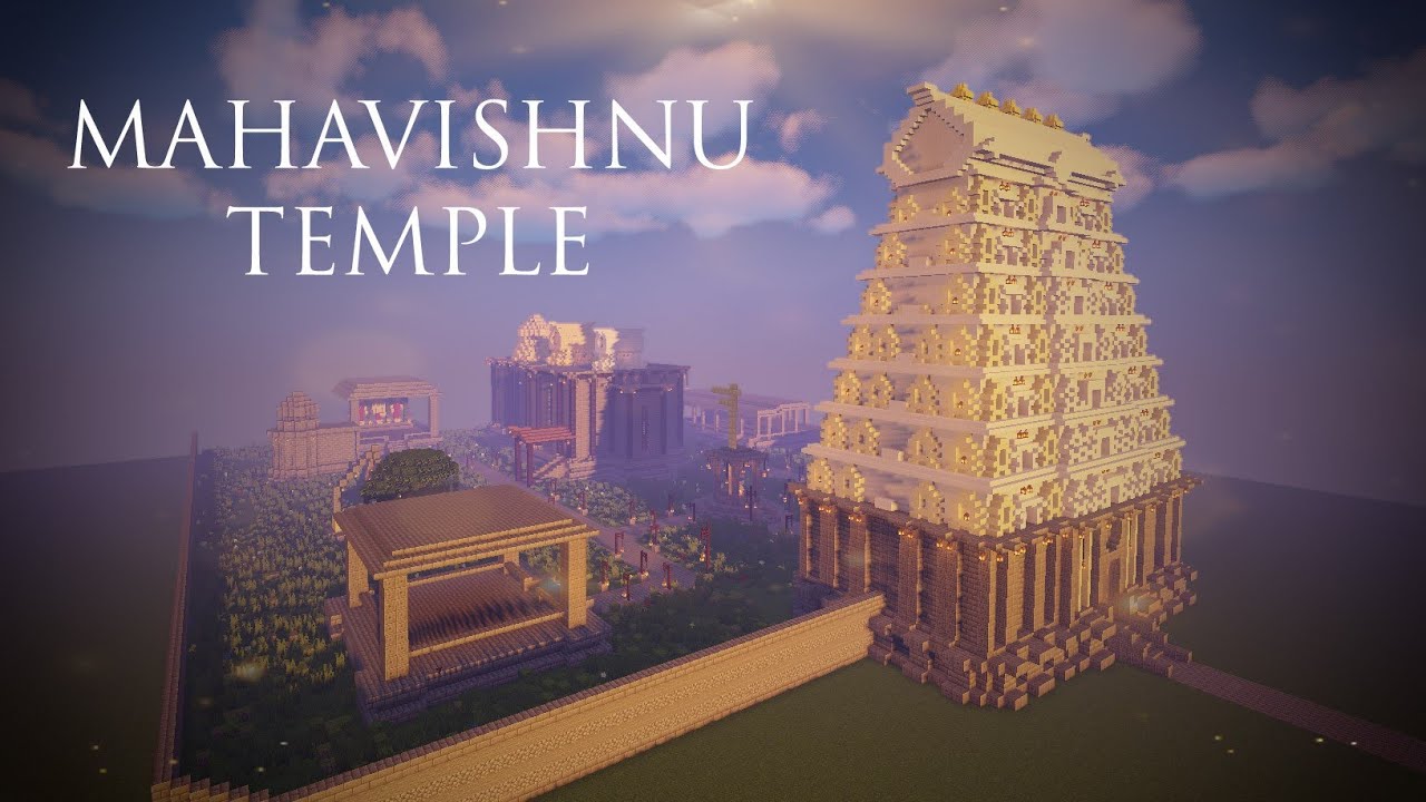 Venkateshwara swamy temple - minecraft | Southern crafter |