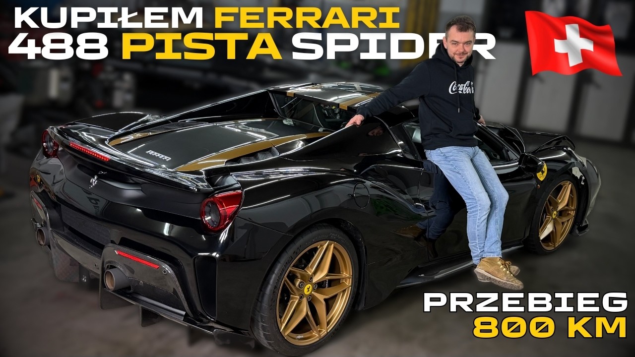 Ferrari 488 Pista z 800 km przebiegu – zakup prosto ze Szwajcarii