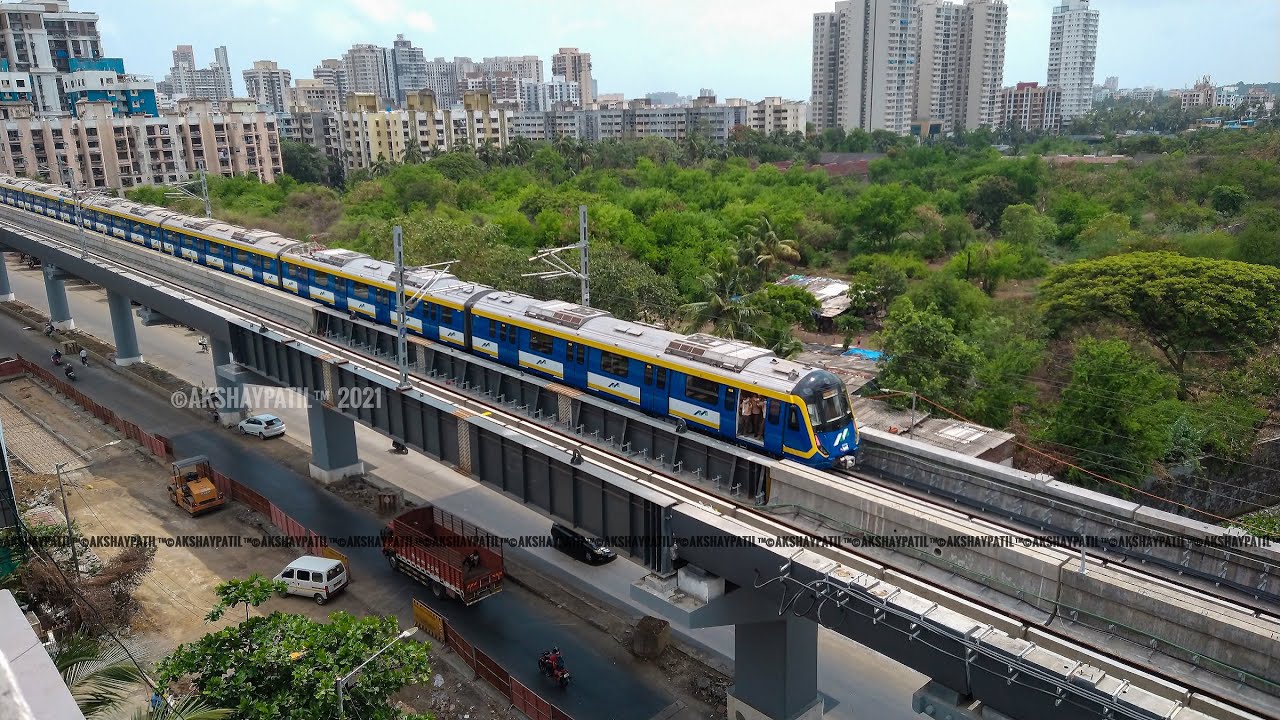 MUMBAI METRO FIRST TRIAL RUN 31MAY2021